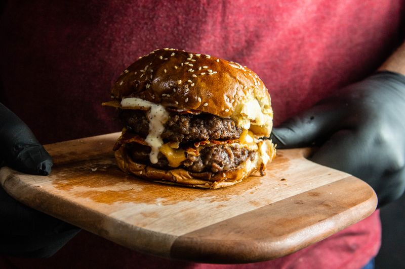 The East Coast Classic burger double smash patty